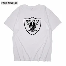 CONOR MCGREGOR горячая распродажа мужские женские футболки с коротким рукавом Raiders классические футболки повседневные Заказные уникальные дизайнерские футболки