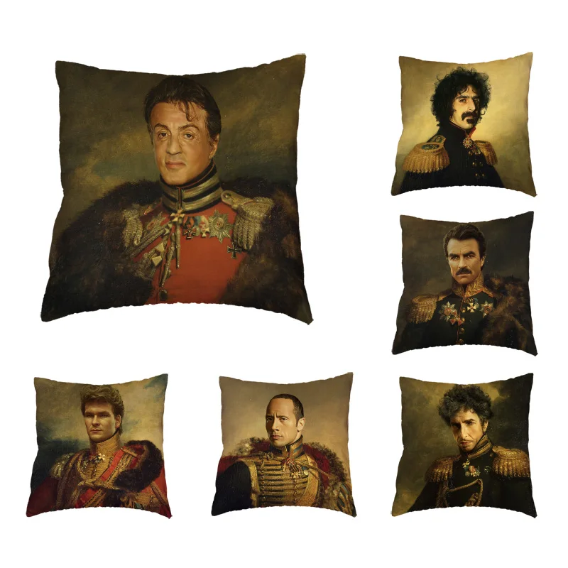 

Superstar Crossing Cushion Cover President Portrait Pillowcase Hollywood Famous Man Pillow Cover Home Couch Decoration Pillows