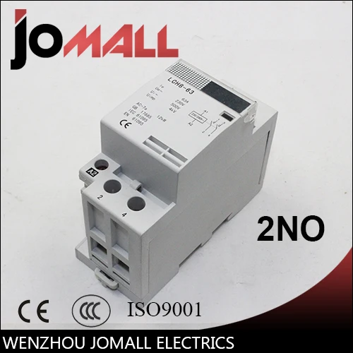 Американская классификация проводов 2р 63A 220 V/230 V 50/60HZ din rail AC контактор для дома 2NO