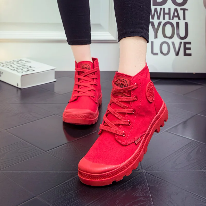 Noir Martin Des Femmes Bottes Et Printemps Automne Chaussures rouge dessus blanc Plate Blanc Haut gris 2018 forme De Toile qCFZ7gwxw