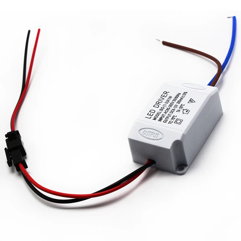 3X1W AC 85V 265V to DC 12V LED Electronic Transformer Smart Power