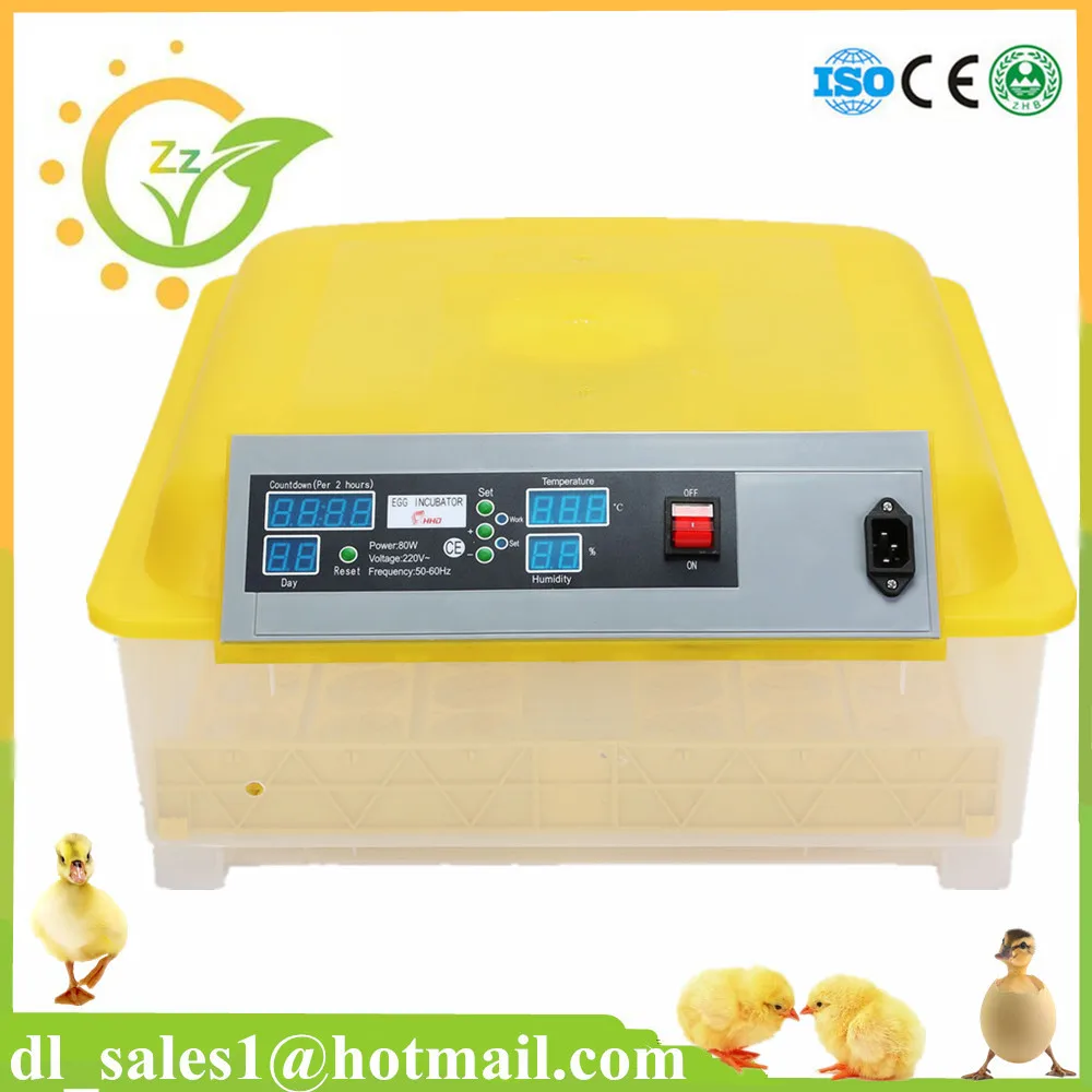 

High efficiency 48 eggs full automatic family mini chicken egg incubator for sale 1 year warranty Led Display Poultry Hatcher