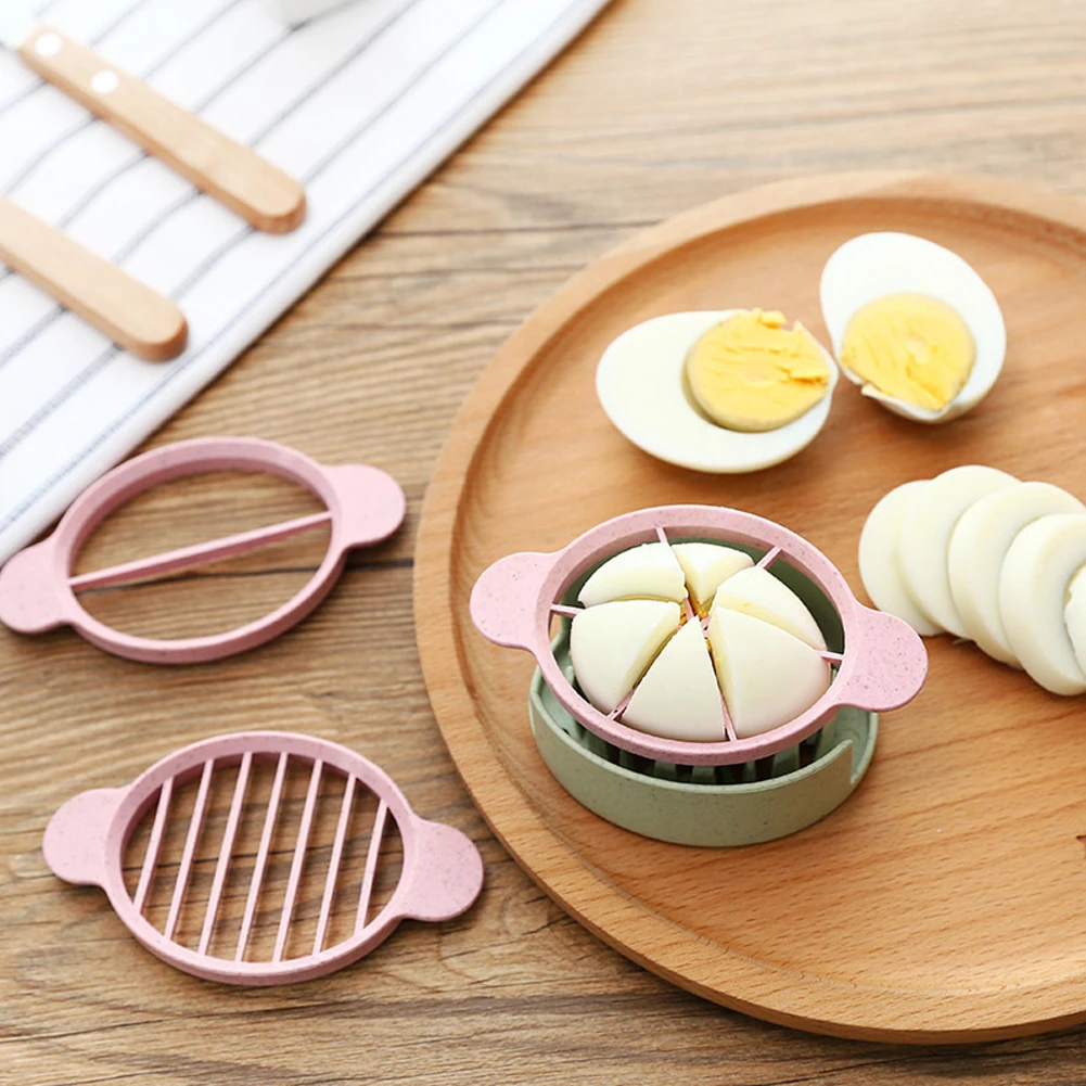 Egg Slicer Cutter Egg Cooking Tool Multifunctional Wheat Straw Mold Cutter Artifact Gadgets Kitchen Utensils