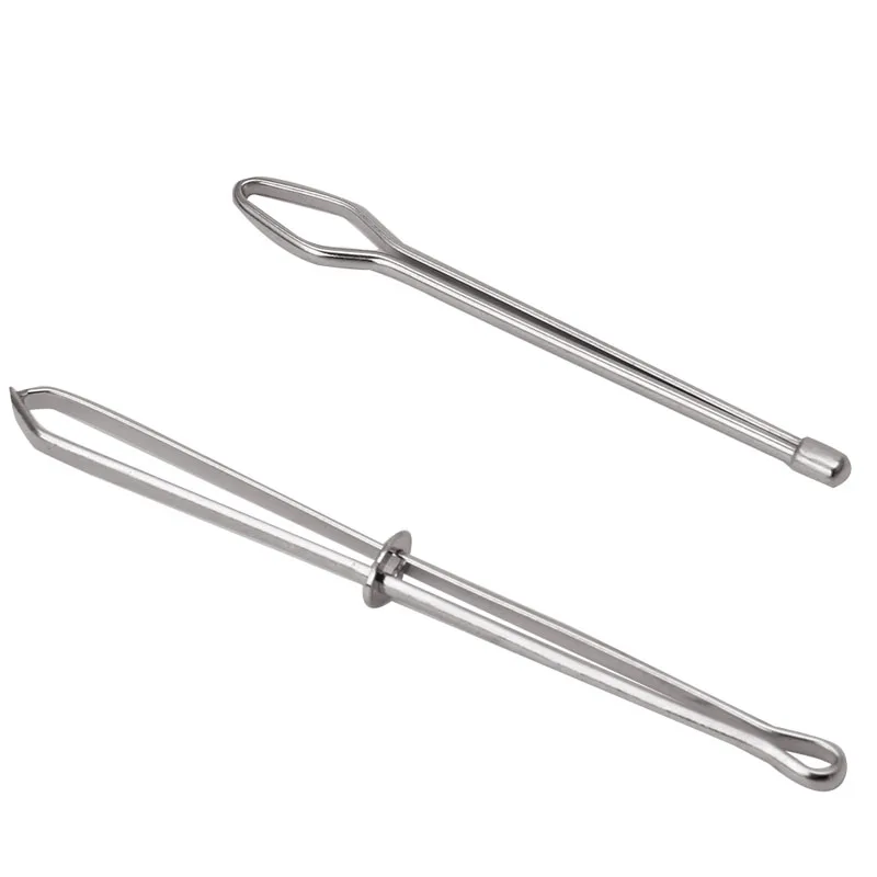 

Wear Elastic Belt Wearing Rope Weaving Tools Stainless Steel Get Cited Clip 2pcs