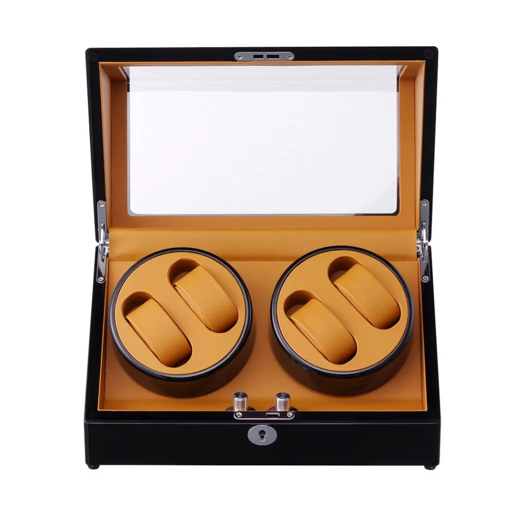 

New Luxury 4+0 Watch Box Automatic Watch Winder Display Collection Storage Case Watch Organizer Boxes Holder Watch Winders