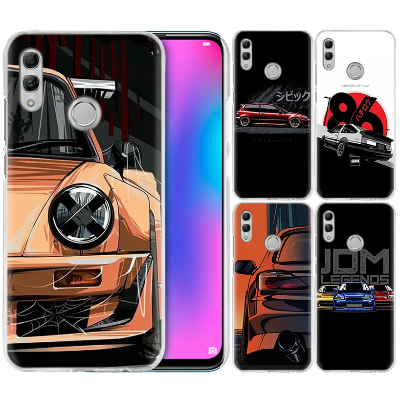 

Cool Sports Car Comic Case for Huawei Honor 8X Y9 9 10 Lite Play 7C 8C 8S 8A 7S 7A Pro V20 20i Y6 Y7 Y5 2019 Hard PC Phone Cover