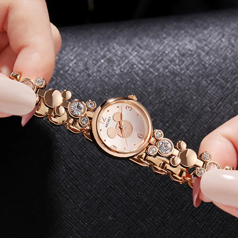 2018 New Disney Ladies Women's Girl Watches Mickey Avatar Shaped Watch