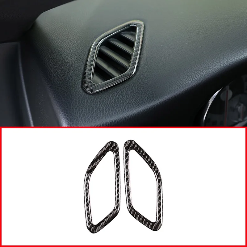 

Real Carbon Fiber Car Dashboard Air Conditioning Frame Stickers For Mercedes benz A GLA CLA Class W176 A180 C117 X156 2013-2018
