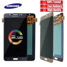 5,5 ''Супер Amoled ЖК-для Samsung Galaxy J7 j710 J710F J710M J710G ЖК-дисплей сенсорный экран дигитайзер Замена