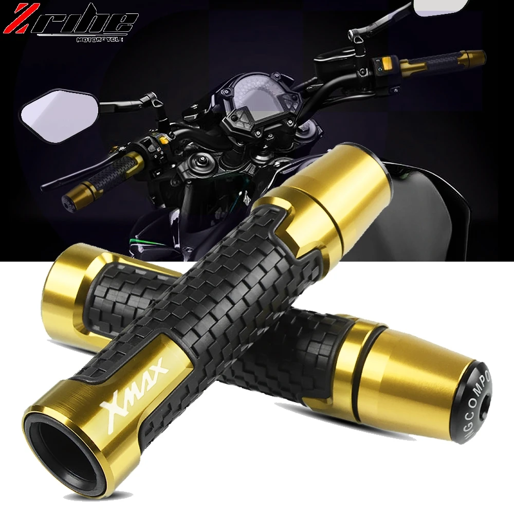 

For Yamaha xmax 125 250 300 400 X MAX 2017 7/8'' 22mm Motorcycle knobs Anti-Skid scooter Handle ends Grips Bar Hand Handlebar