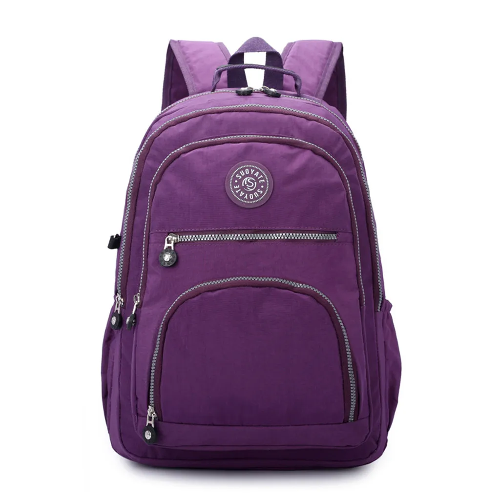 Purple MOLAVE рюкзаки для женщин девочек Многофункциональный школьный водонепроницаемый мешок Mochila Escolar Mujer путешествия большой емкости рюкзак 12. MAY.13 - Цвет: Purple