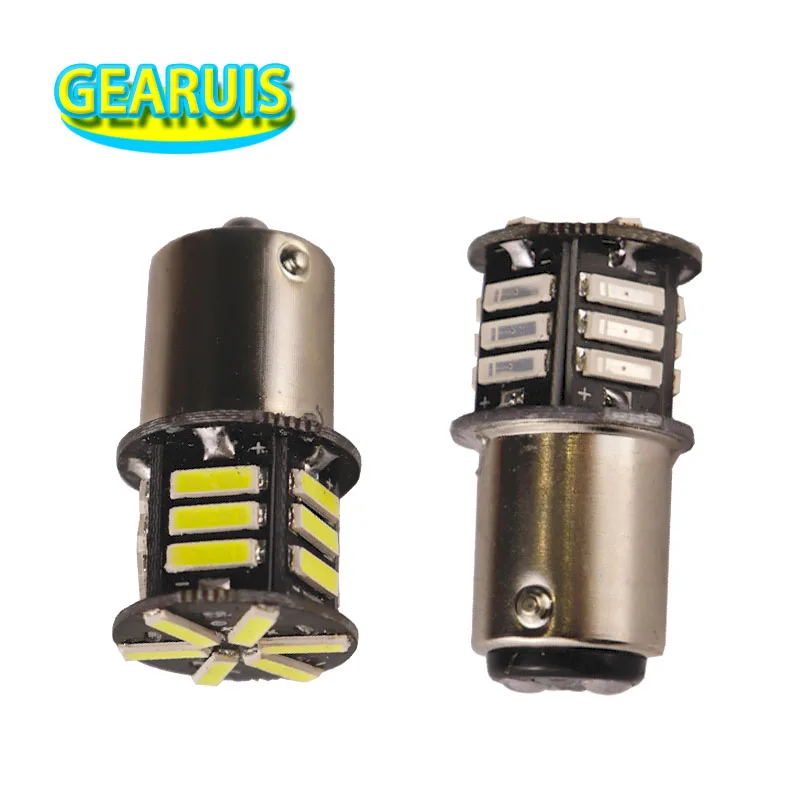 100X 1157 BAY15D Strobe flash мигать 21 SMD 7020 7014 светодиодный P21/5 Вт 1156 BA15S автомобильный сигнал