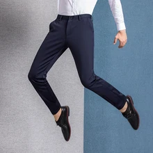 LENSTID Высокое качество Новая мужская мода осень стрейч классические брюки мужской деловой официальный повседневные брюки 8635