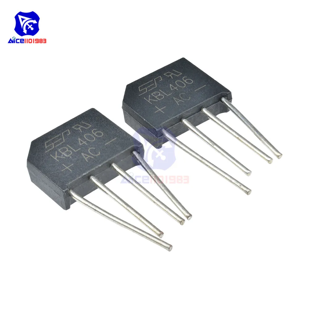 5pcs KBL406 RECTIFIER BRIDGE 4A 600V KBL-4 NEW
