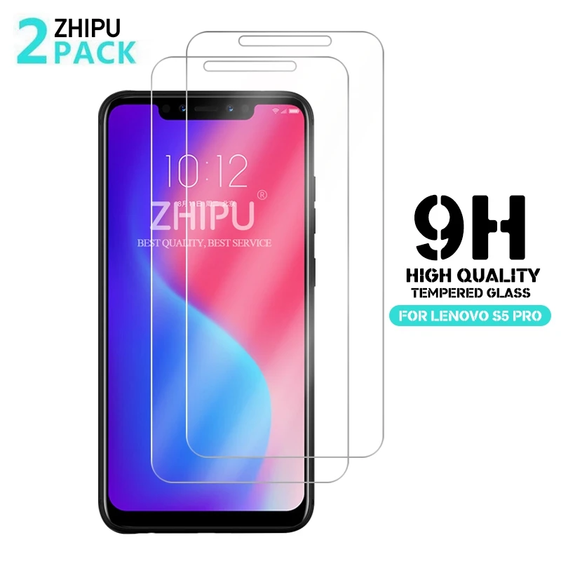 

2 Pcs Tempered Glass For Lenovo S5 Pro Glass Screen Protector 2.5D 9H Premium Tempered Glass For Lenovo S5 Pro Protective Film