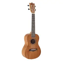 23 дюймов полный Sapele Концерт Гавайская гитара 4 Strings Гавайская гитара твердой древесины Гавайи гитара Sapele музыкальных инструментов для