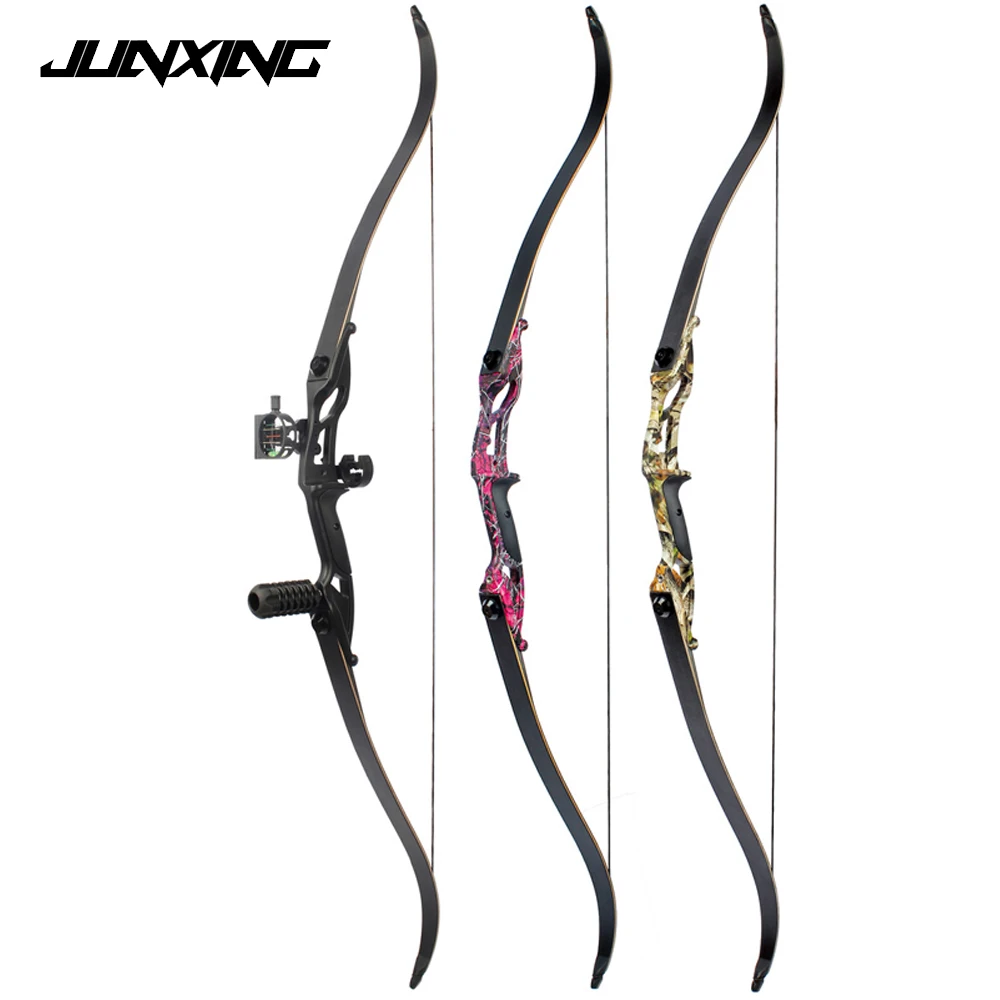 3 Color 30 50lbs Recurve Bow 56 American Hunting Bow Black Red Camo Camo Archery With