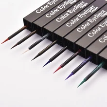 Макияж жидкая подводка для глаз 8 цветов водонепроницаемая стойкая Черная Подводка для глаз сценический макияж