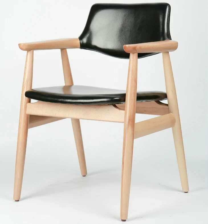 Japanese Ash wood dining chair leisure chair furniture exports armchair