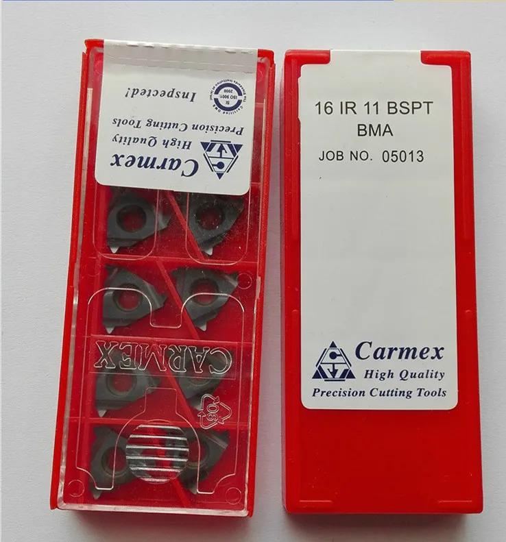 10PCS thread turning tool 16 IR 11 BSPT screw inserts insert cnc tool