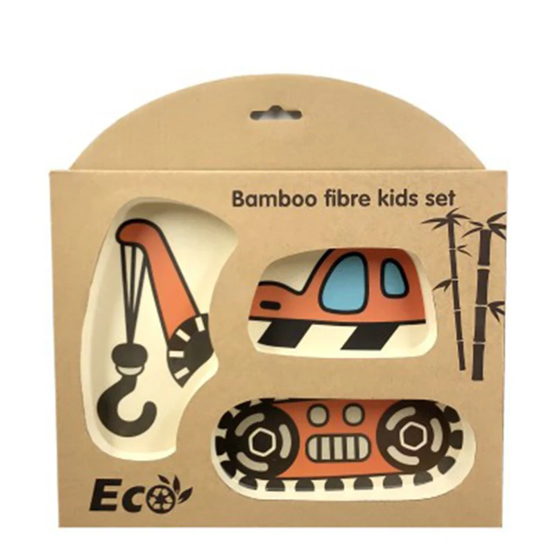 Qshare Bamboo Baby Feeding Food Infant Plate Tableware Set Kids Soup Fork Spoon Dinnerware Set Bbay Dishes Utensils For Children Qshare Bamboo Baby Feeding Food Infant Plate Tableware Set Kids Soup Fork Spoon Dinnerware Set Bbay Dishes Utensils For Children