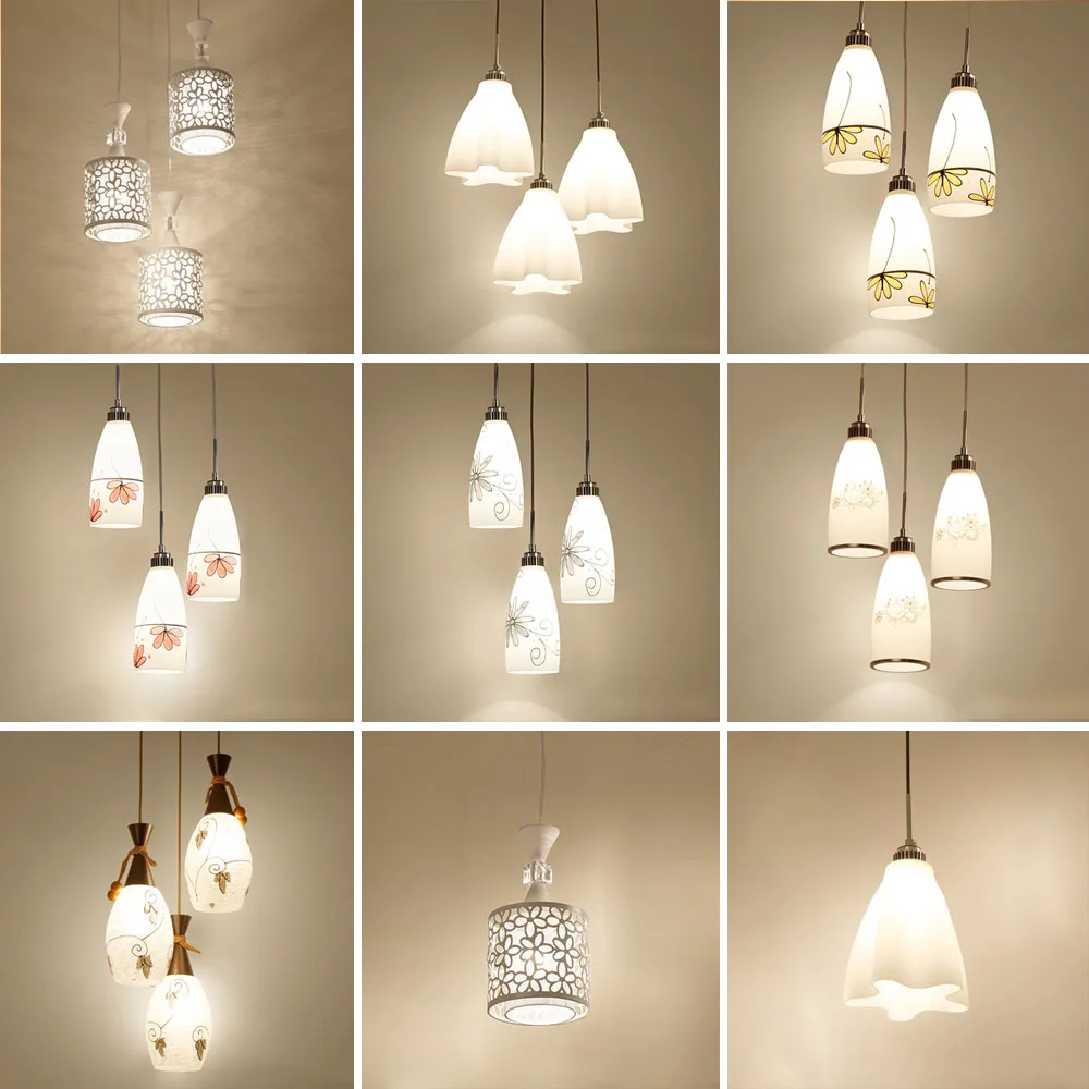 

HGhomeart Modern Pendant Lamps Design Dining Room Lights Restaurant Lighting Luminaria 110V-220V E27 Led Pendant Lights Lamp