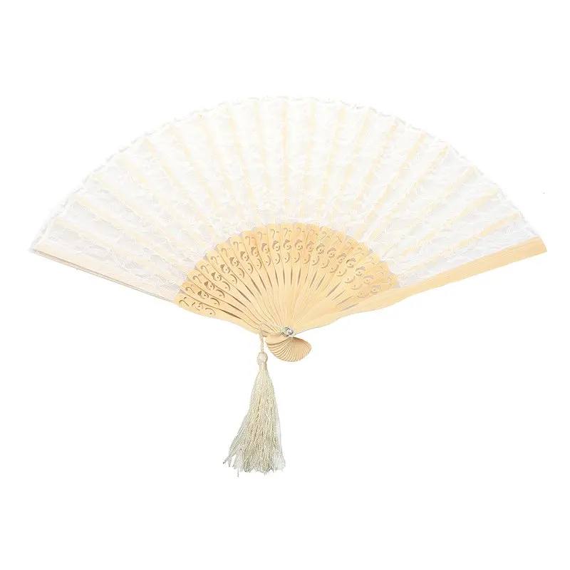 

Vintage Hand Fan Wood Lace Hand Fan Wood Hand Fan Fan Summer Solid Party Wedding Hand Fan Wedding Fan