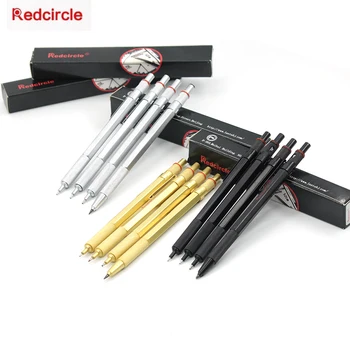

1Pcs RedCircle Metal Mechanical Pencil Steel 0.5/0.7/0.9/2.0 mm kawaii Pencil for Drafting Drawing School Supplies