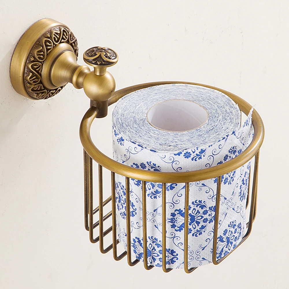 Leyden New Arrival Antique Brass Bathroom Toilet Roll Paper Holder