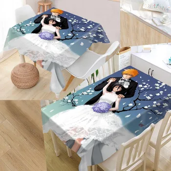 

Custom Bleach Rukia Kuchiki Table Cloth Oxford Rectangular Waterproof Oilproof Table Cover Wedding Tablecloth &L035SJ