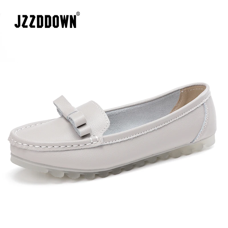 

Genuine Leather Ballet Flats Shoes Ladies Moccasin Mother's Pregnant Shoes Casual Loafers Shoe Butterfly Soft Slip Resistant