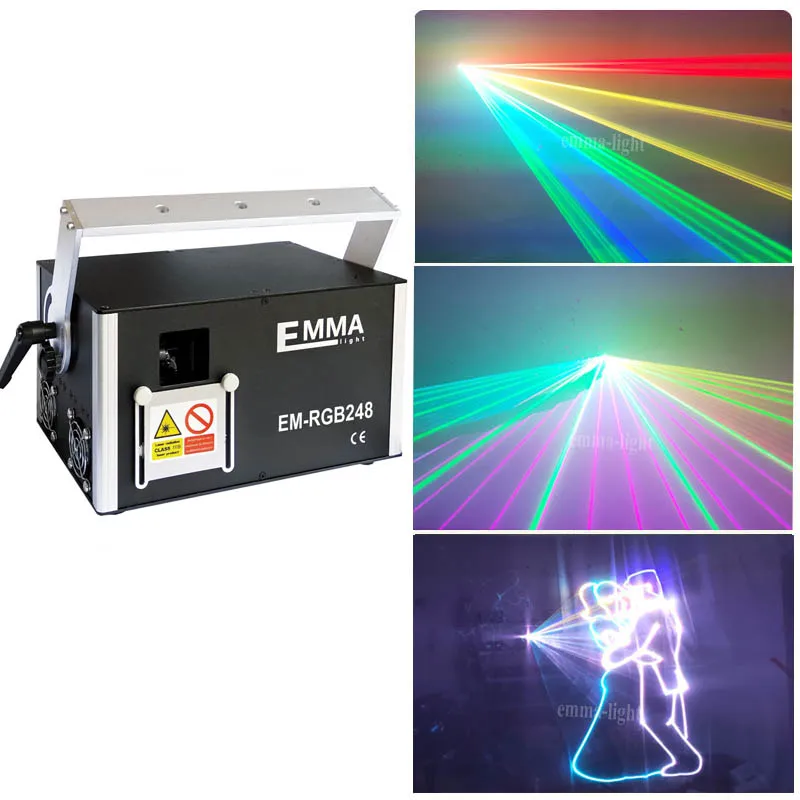 

New 3000mw RGB 3W full color animation laser Stage Lighting ilda 30-40kpps Red 638nm Beam show system Dmx Dj Disco laser