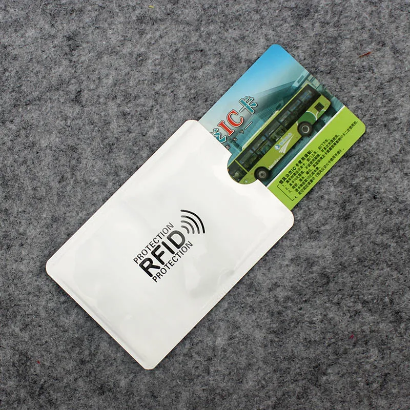 

Anti Rfid Wallet Blocking Reader Lock Bank Card Holder Id Bank Card Case Protection Metal Credit Card Holder Aluminium 6*9.5cm