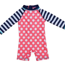 Bonverano(ТМ) Детские Слитные Персиковые Розовые Солнцезащитные Пляжные Купальники Для Малышей и Детей из Высококачественного Быстросохнущего Материала с Эффективного Фактором УФ-Защиты 50