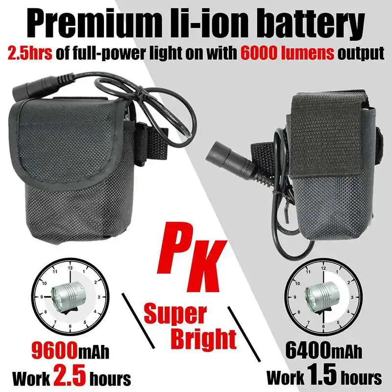 Clearance WasaFire 6000lm 5* XM-L T6 LED Bicycle Front Light 3 Modes Rechargeable Flashlight 8.4V Charger bike light headlights Front Lamp 3 Clearance WasaFire 6000lm 5* XM-L T6 LED Bicycle Front Light 3 Modes Rechargeable Flashlight 8.4V Charger bike light headlights Front Lamp 3
