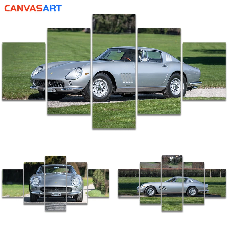 Холст искусство 5 шт. HD картины Ferrari 275 GTB холст для дома Декоративные Настенные