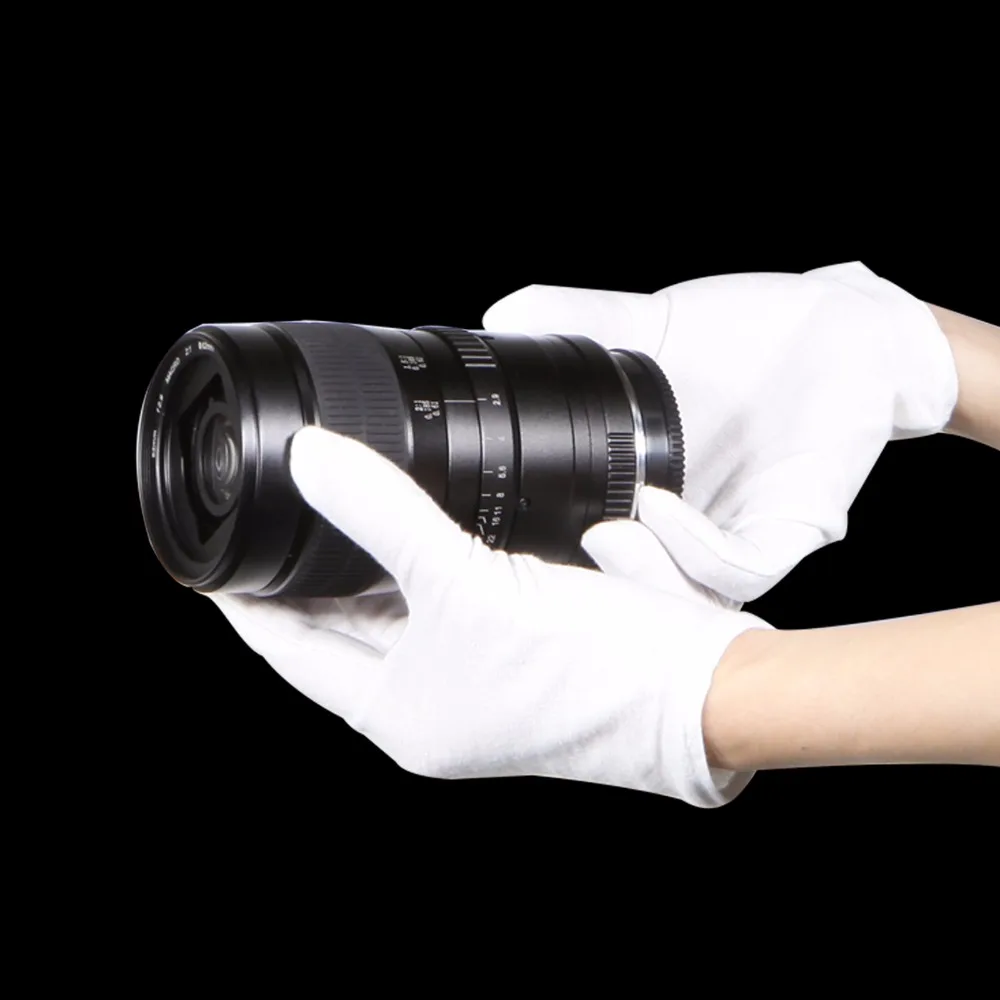 Белые перчатки Meking для студийной фотосъемки с защитой от отпечатков пальцев