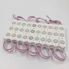 20 штук DC12V 5730 3 светодио дный s Водонепроницаемый открытый свет светодио дный модуль инъекций объектив Подсветка для афиши