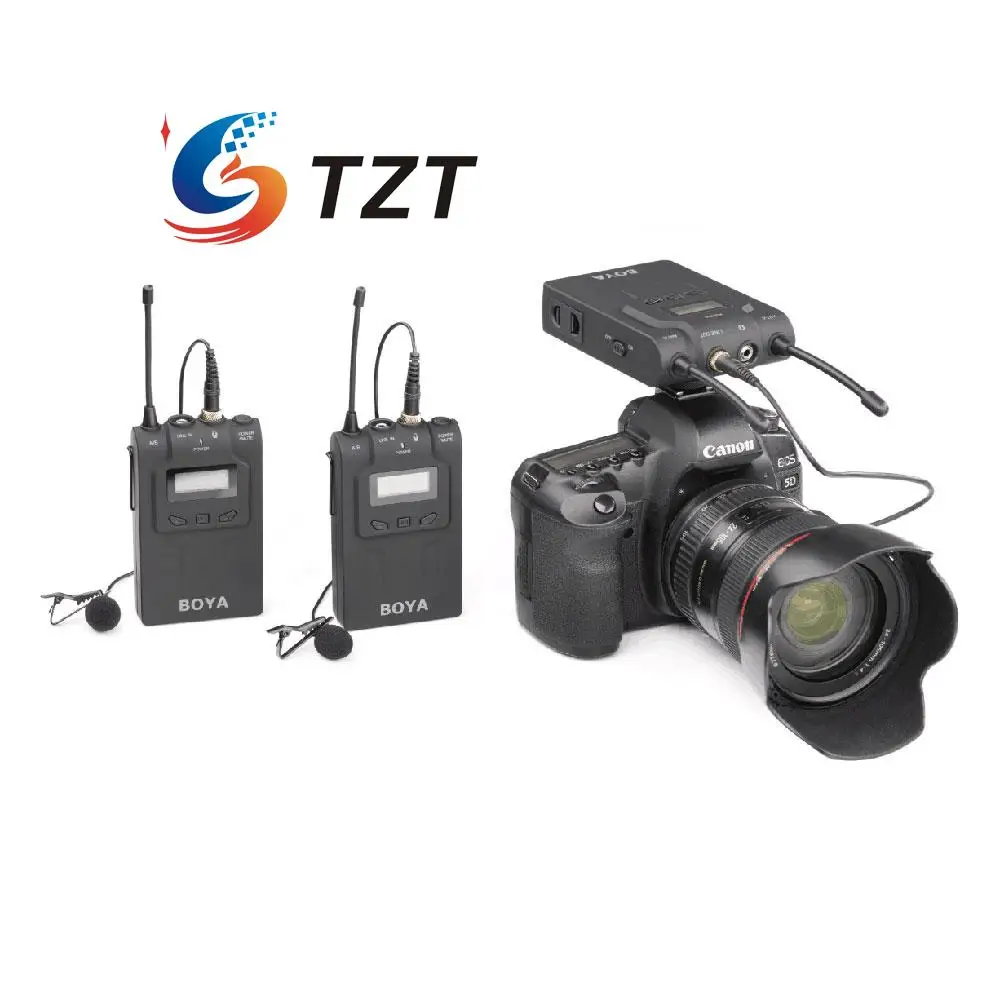 

BOYA BY-WM8 UHF Dual Channel Wireless Lavalier Microphone System for ENG EFP DSLR Video