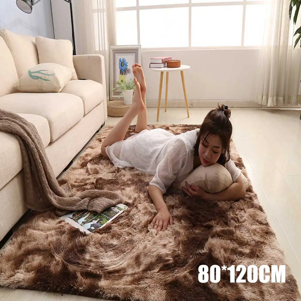 80cmx120cm Простой ковер с нордическим узором длинный плюшевый мягкий коврик для спальни гостиной 2019ing - Цвет: 80cmx120cm