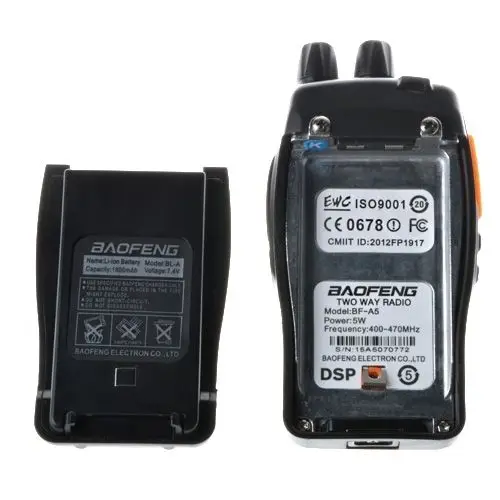 BF A5 5 Вт Портативной Рации UHF Двухстороннее Радио BFA5 Кпк Радиолюбителей walkie