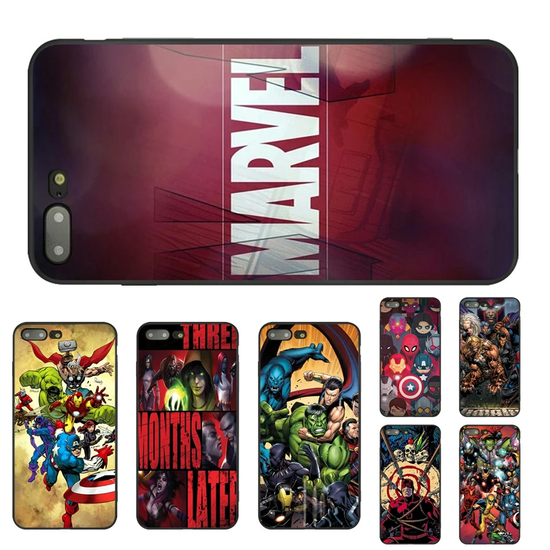 Marvel Мстители пластичный чехол из термополиуретана силикона для iPhone 6 6s 7 8 плюс Чехол для Apple iPhone X 5 5S SE 7 6s XS XR XSMAX