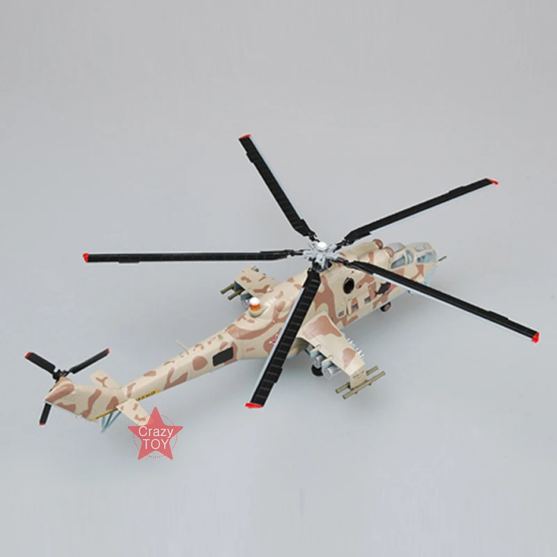 Easy Model Air Force Mi-24 задних вертолет 1/72 весы Готовая модель игрушки для сбора подарок 37035