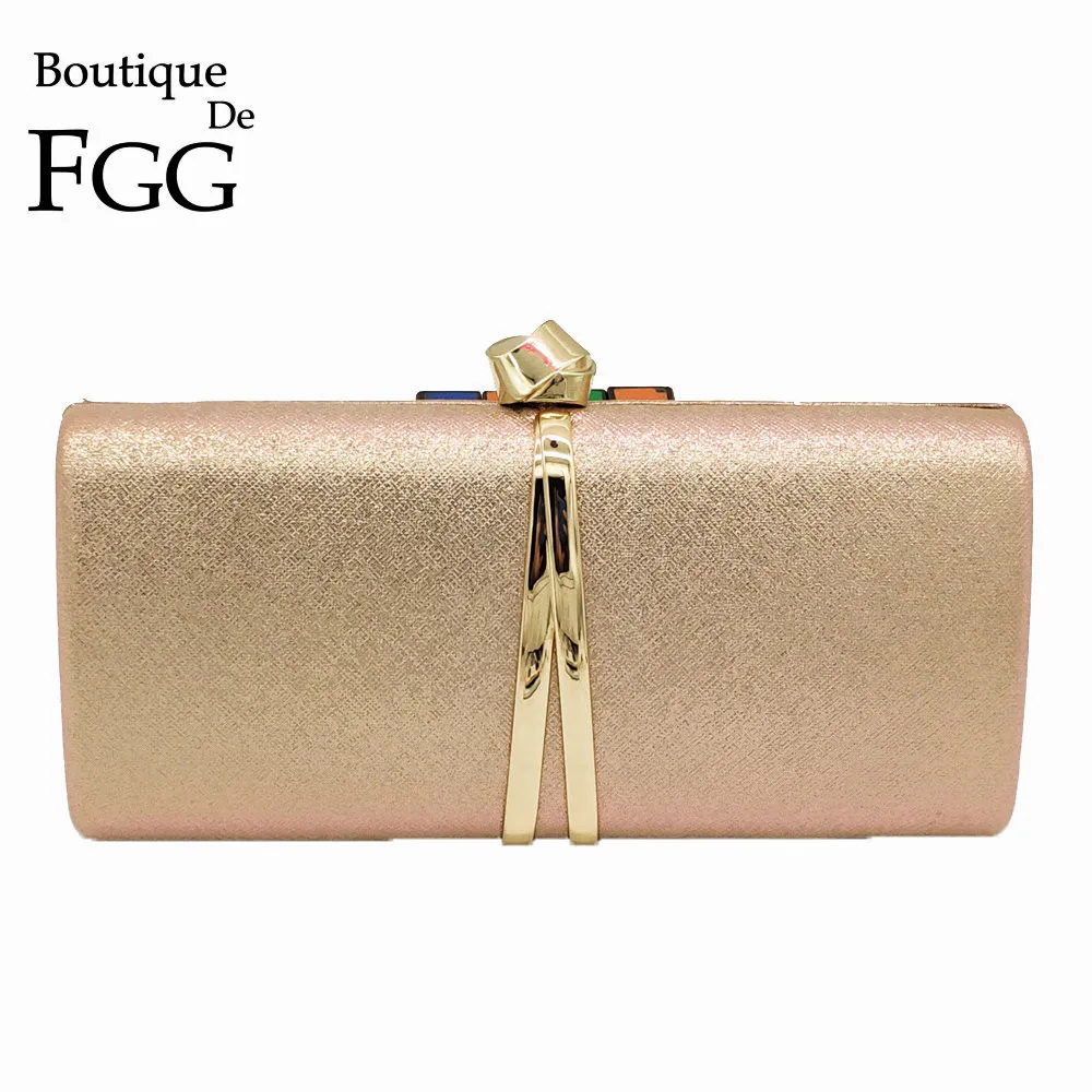 Boutique De FGG New Designer Fashion Women Clutches Ladies Formal