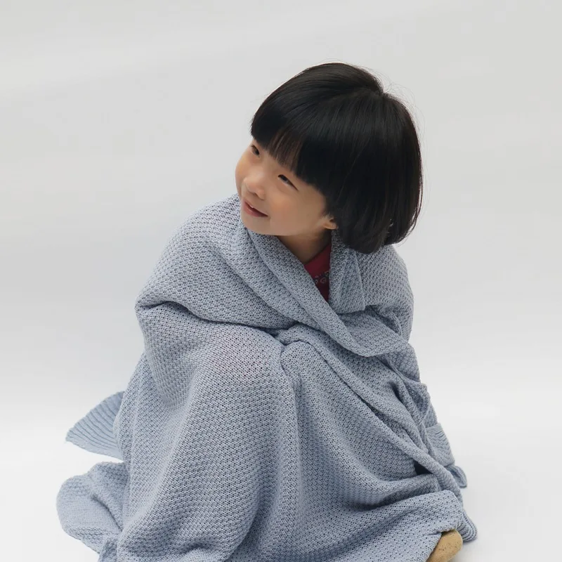 

Newborn Baby Swaddle Blanket Muslim Baby Blanket Bedding 85*140cm Winter Blanket Knit Swaddle Blanket