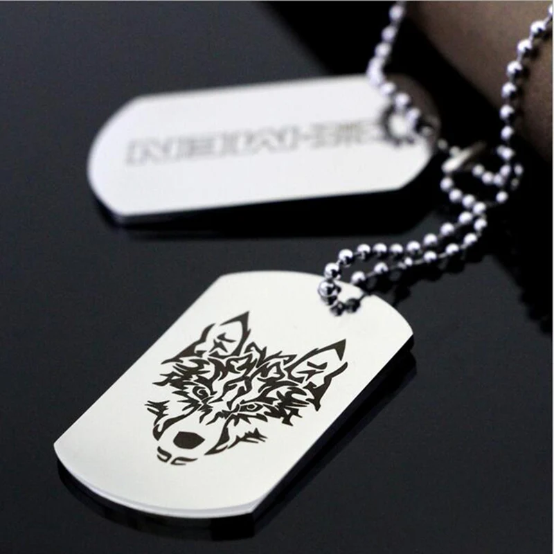 costume dog tag necklace