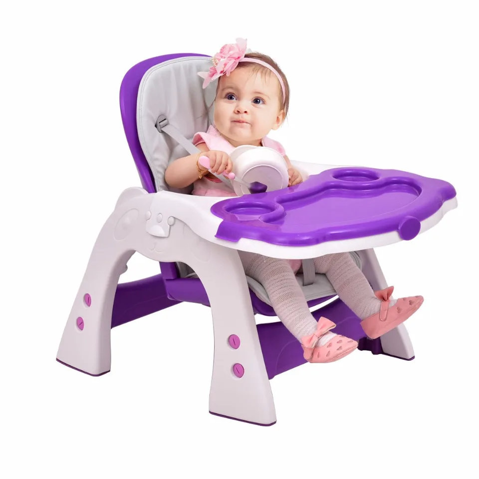 3 in 1 baby high chair convertible play table