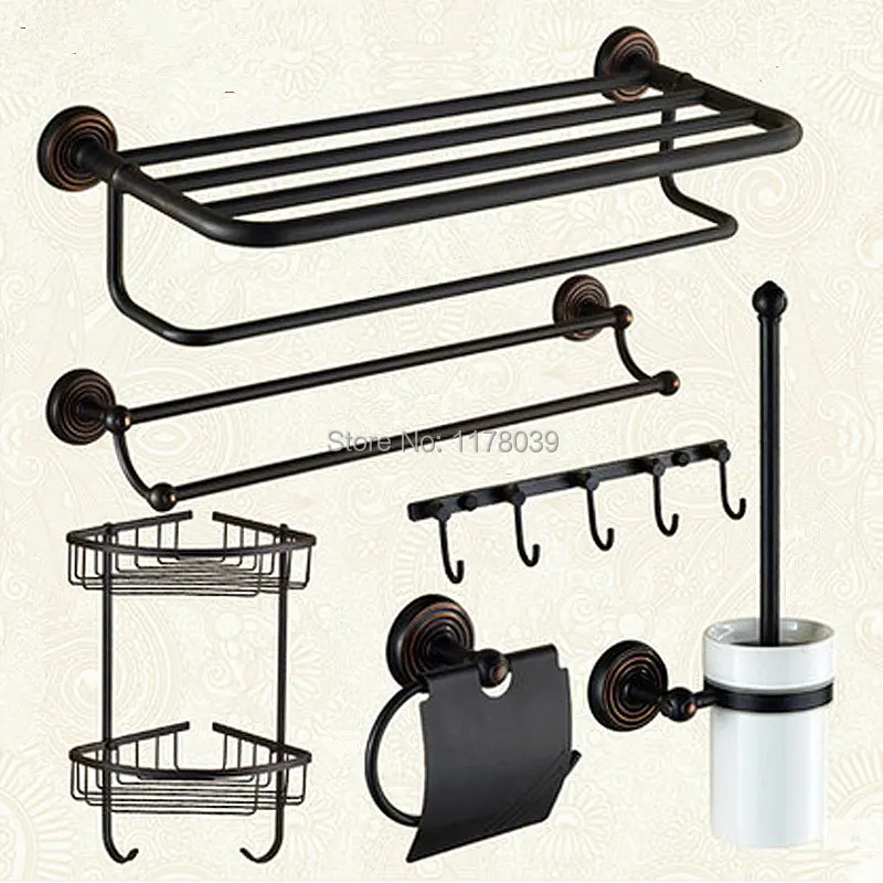 All copper towel rack,Paper Holders and Bathroom Shelves,Black Antique