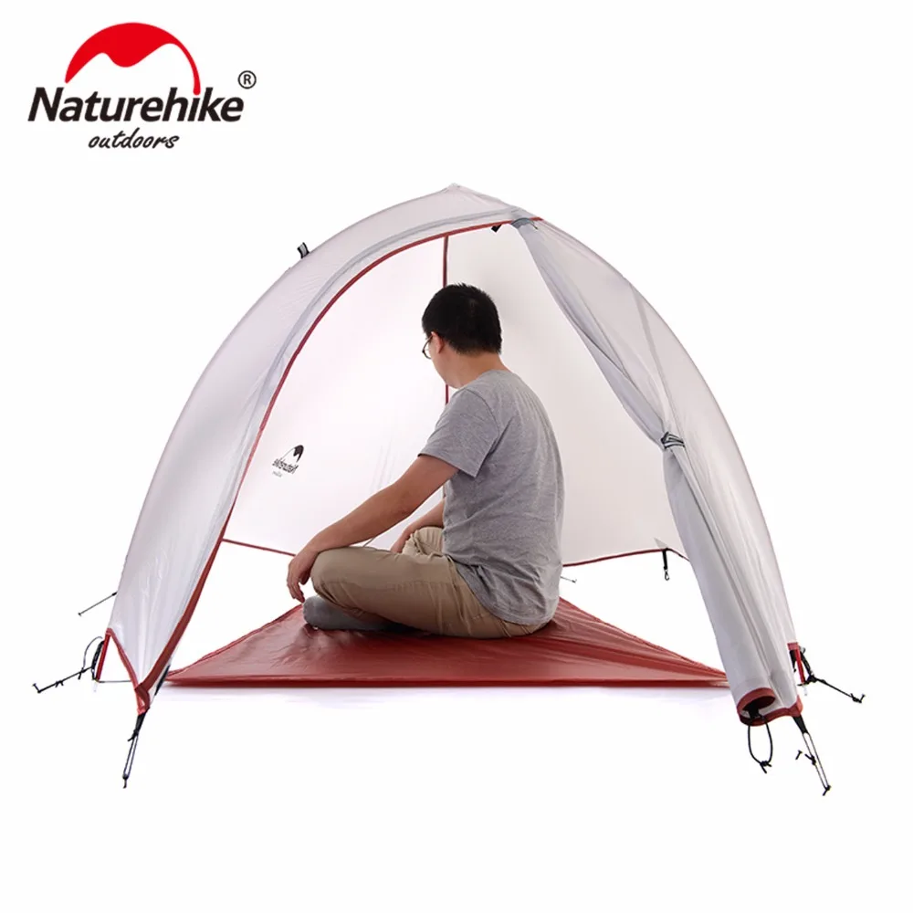 

15% Naturehike CloudUp Series Ultralight Hiking Tent 20D/210T Fabric For 1 Person With Mat NH15T001-T