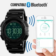 SKMEI Men Smartwatch Pedometer Calories Chronograph Fashion Sport Smart Watches Chronograph Waterproof Digital Mens Wristwatches